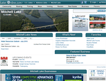 Tablet Screenshot of lakemitchell.com
